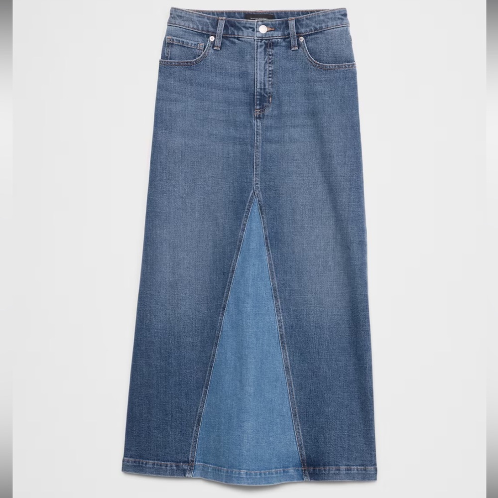 Banana Republic Denim Skirt Long Jean Skirt